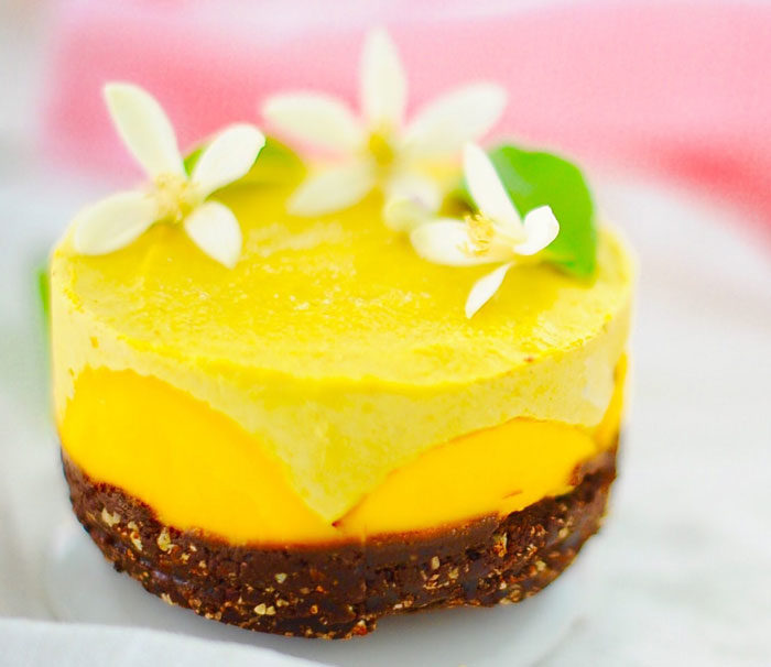 2. Raw cheesecake med mango och citron
