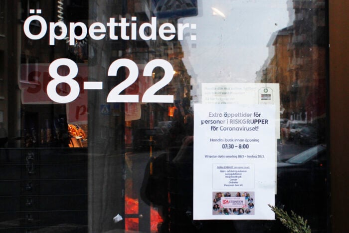 Ica-butiken håller extra öppet för riskgrupper för corona